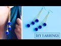 How to make earrings at home | DIY earrings | jewelry making | Beads art