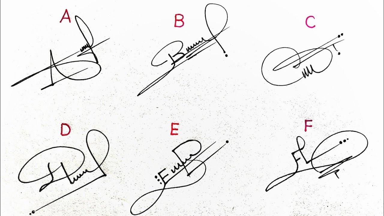 How to signature your name Sign your name Signature tips Autograph Design YouTube