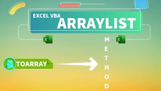 Excel VBA - ArrayList (ToArray Method)