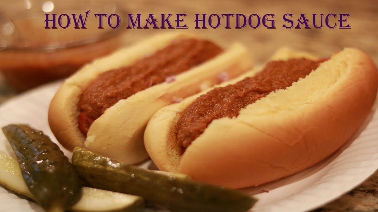 The Best Hot Dog Sauce Recipe - YouTube