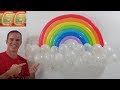 como hacer un arcoiris de globos - decoracion con globos - decoracion de unicornio - arcoiris