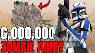 Captain Rex's Mountain Fortress vs 6 MILLION ZOMBIES?! - UEBS 2: Star Wars Mod