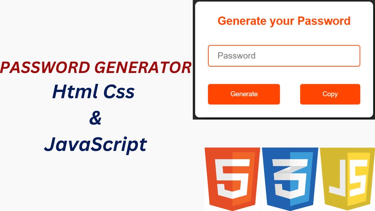 Password Generator || #html #css #javascript #webdevelopment #webdesign ...