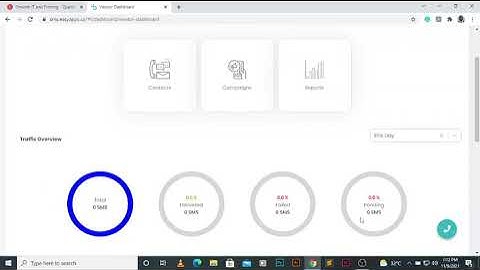 Overview of SMS Dashboard