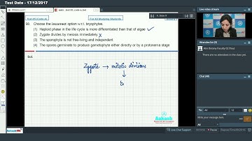 AIATS TEST 05 Code A For Class XI Studying BOTANY Med 2018 Q 96 to 99