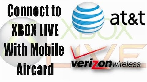 HOW TO: Connect to Xbox LIVE with Mobile Broadband 3G 4G USB Modem - AT&T Communication Manager