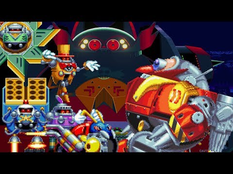 Death Egg Robot In Titanic Monarch Zone VS Hard Boiled Heavies Sprite Animation