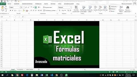 Fórmulas Matriciales en Excel
