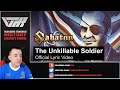 Historian Reacts - UNKILLABLE SOLDIER by Sabaton