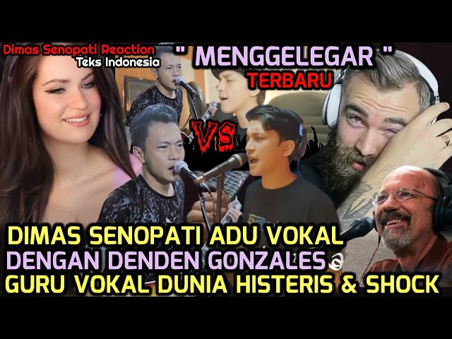 Gempar❗Dimas Senopati VS Deden Gonzales Adu Vokal |Guru Vokal Dunia Syok u0026Histeris |Dimas Reaction class=