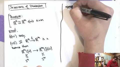 Algebraic Topology - 15.2 - Invariance of Dimension