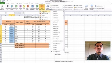 MENGGUNAKAN OPERATOR MATEMATIKA DAN FUNGSI STATISTIK DI MS. OFFICE EXCEL 2010
