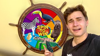 SPIN the MYSTERY Wheel & BUYING WHATEVER ANIMAL IT LANDS ON !