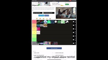 i updated my object show tierlist
