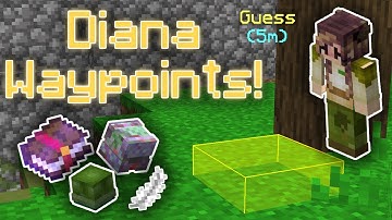 THIS MOD MAKES DIANA EASY! (Hypixel Skyblock Diana Waypoints Mod)
