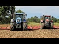 NEW HOLLAND T7.315|CASE OPTUM 300-Big harrowing in Italy