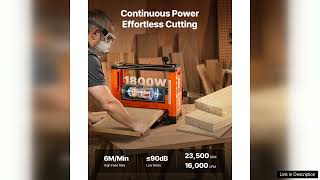 VEVOR Thickness Planer Two Blade 13 Inch Width Worktable Power Benchtop Planer 1800W