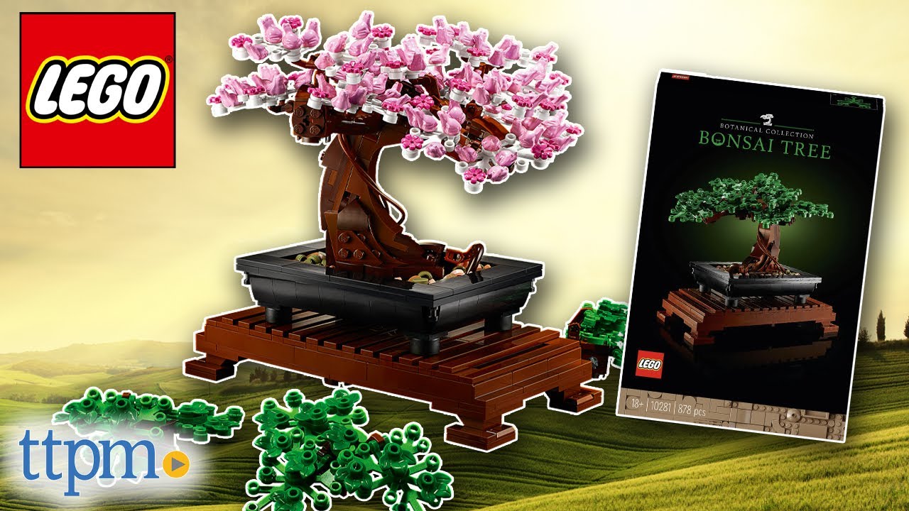 LEGO BOTANICAL COLLECTION 10281  Bonsai + Japanese cherry blossom tree  unboxing and speed build 