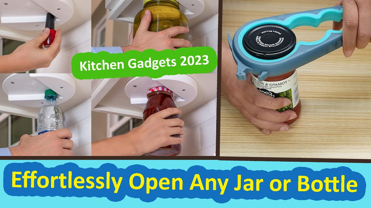 2 Jar Openers for Weak Hands & Elderly - Bottle & Jar Opener for