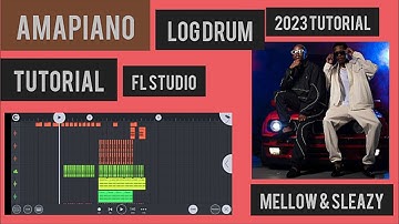 How to make amapiano on fl studio mobile like mellow & sleazy / how to find a log drum #log drum