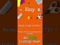 How to get free listings in 2023? Get 40 FREE Listings now! #shorts #etsy #etsyshop #etsyseller
