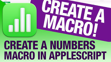 Create a MACRO in Apple Numbers!
