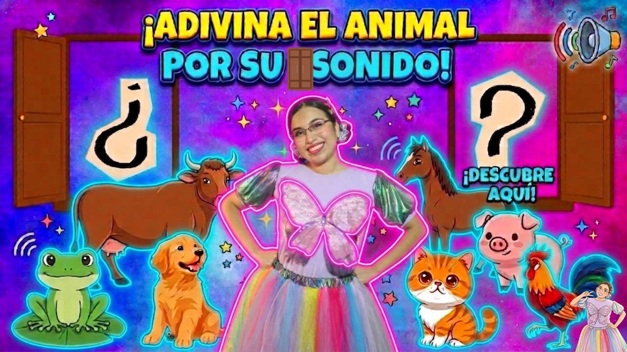 🐮 Adivina el Animal por su Sonido 🐔🎵 | Reto Divertido para Niños - YouTube