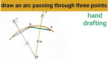 Draw an arc passing through three given points |Engineering and poetry|