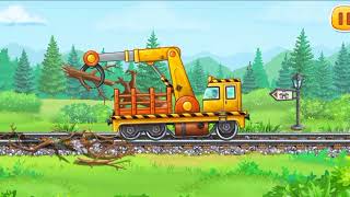 Cleaning the railway line|| Repairing railway tracks|| Parts #1|| #train #cartoon #gaming #station screenshot 5