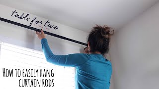 How To Easily Hang Curtain Rods