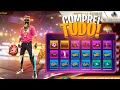 COMPREI TODOS EVENTOS! COMPREI TUDO NA CONTA MAIS GEMADA DO FREE FIRE!