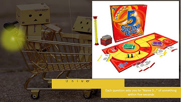 University Games BOX 04475 5 Second Rule Game