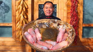 Golden Turtle, 10 Pig Trotters and Oysters! All in One Pot with Secret Sauce! | Uncle Rural Gourmet