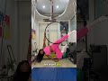 PULLOVER TO ANGEL POSE ON AERIAL HOOP ✨ #aerialist #theaerialbesties #aerialhoop