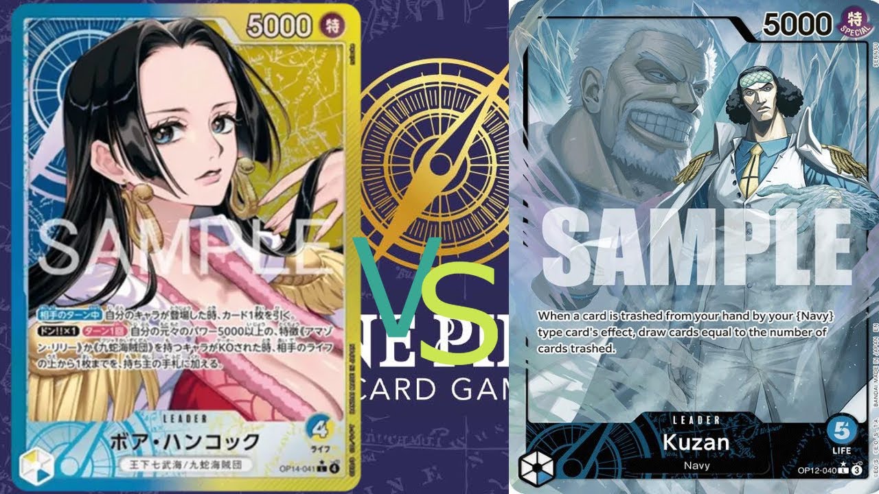 [OP14] Leader Battle!! Blue Yellow Boa Hancock vs Blue Kuzan w/  @highlanderjones2003 #onepiecetcg