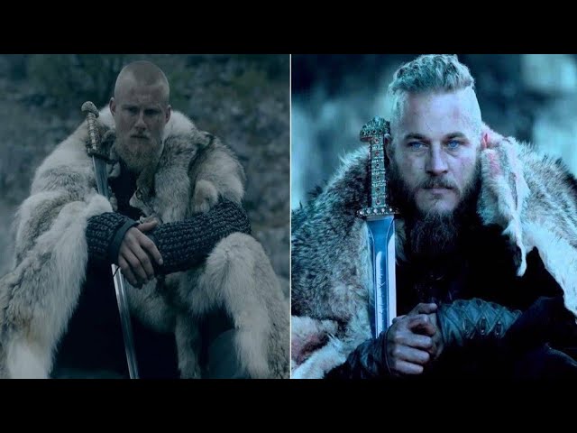 Ragnar Lothbrok and Björn Ironside, from Vikings