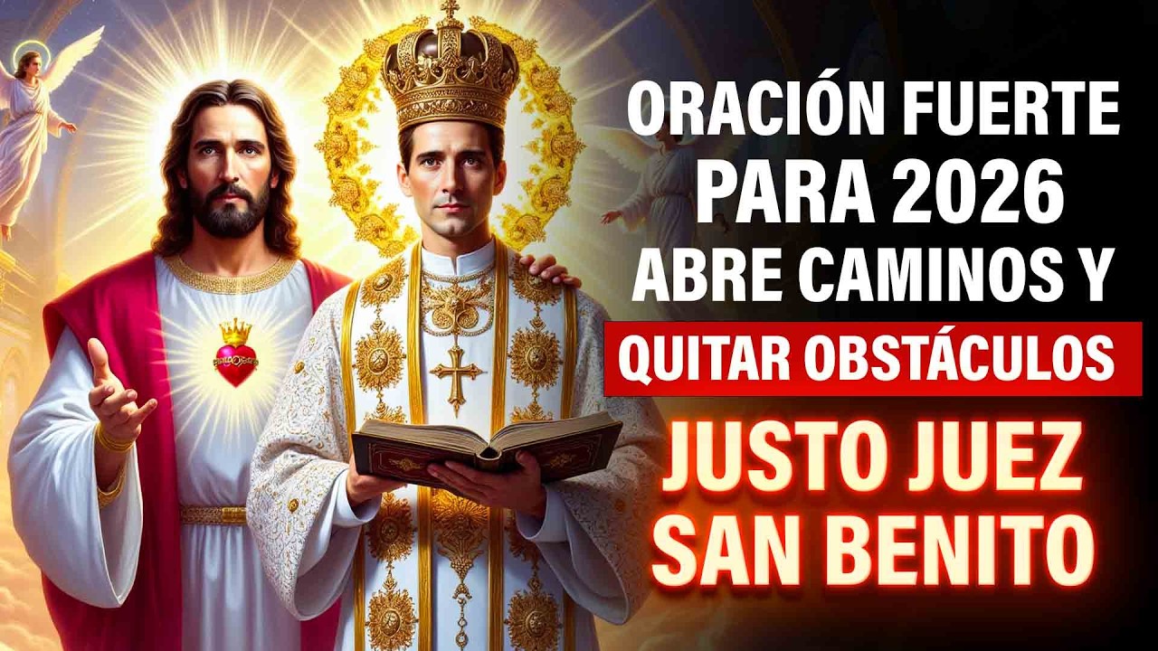 ORACIÓN FUERTE PARA 2026 - ABRE CAMINOS Y QUITAR OBSTÁCULOS-VICTORIAS - JUSTO JUEZ Y SAN BENITO