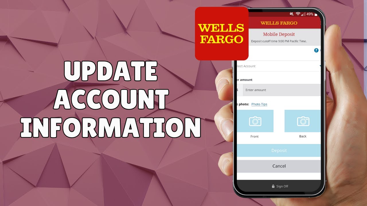 HOW TO UPDATE WELLS FARGO ACCOUNT INFORMATION - YouTube