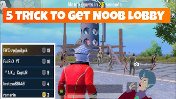 Every Solo Vs Squad Youtuber Use this trick|How to get Noob Lobby|Get 20 Kills In Every Match|
