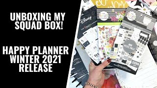 HAPPY PLANNER WINTER RELEASE | SQUAD UNBOXING