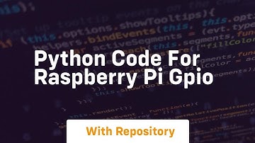 python code for raspberry pi gpio