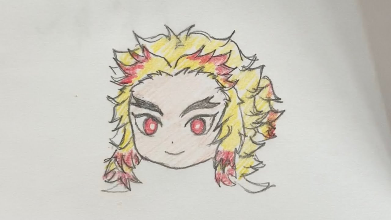 desenhando kyojuro rengoku #hashira #viral #tiktok #slayer #demon #des