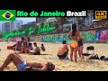 Rio de Janeiro Brazil 🇧🇷 Ipanema to Leblon Beach Walk【4K】☆ AUTHENTIC 1hr ☆ 2021