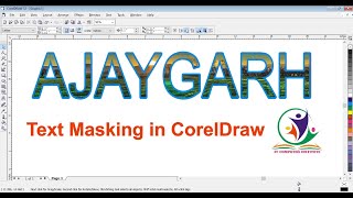 Text Masking in corel draw /2023