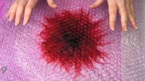 Wet Felted Poppy
