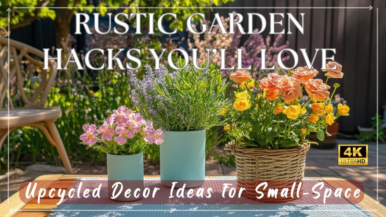 Rustic Garden Hacks You’ll Love: Upcycled Decor Ideas for Small-Space Charm at Home