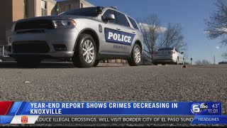 Year-end report shows crimes decreasing in Knoxville