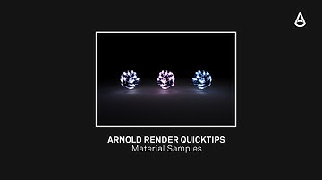 How to remove noise using material samples in Arnold thanks to AlShaders - C4DtoA Quicktips #1