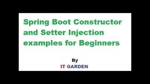 SpringBoot Constructor and Setter injection with Practical example Session 7