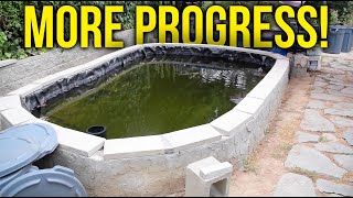 More Koi Pond Build Progress! by Tobias Holenstein 1,303 views 8 months ago 8 minutes, 41 seconds